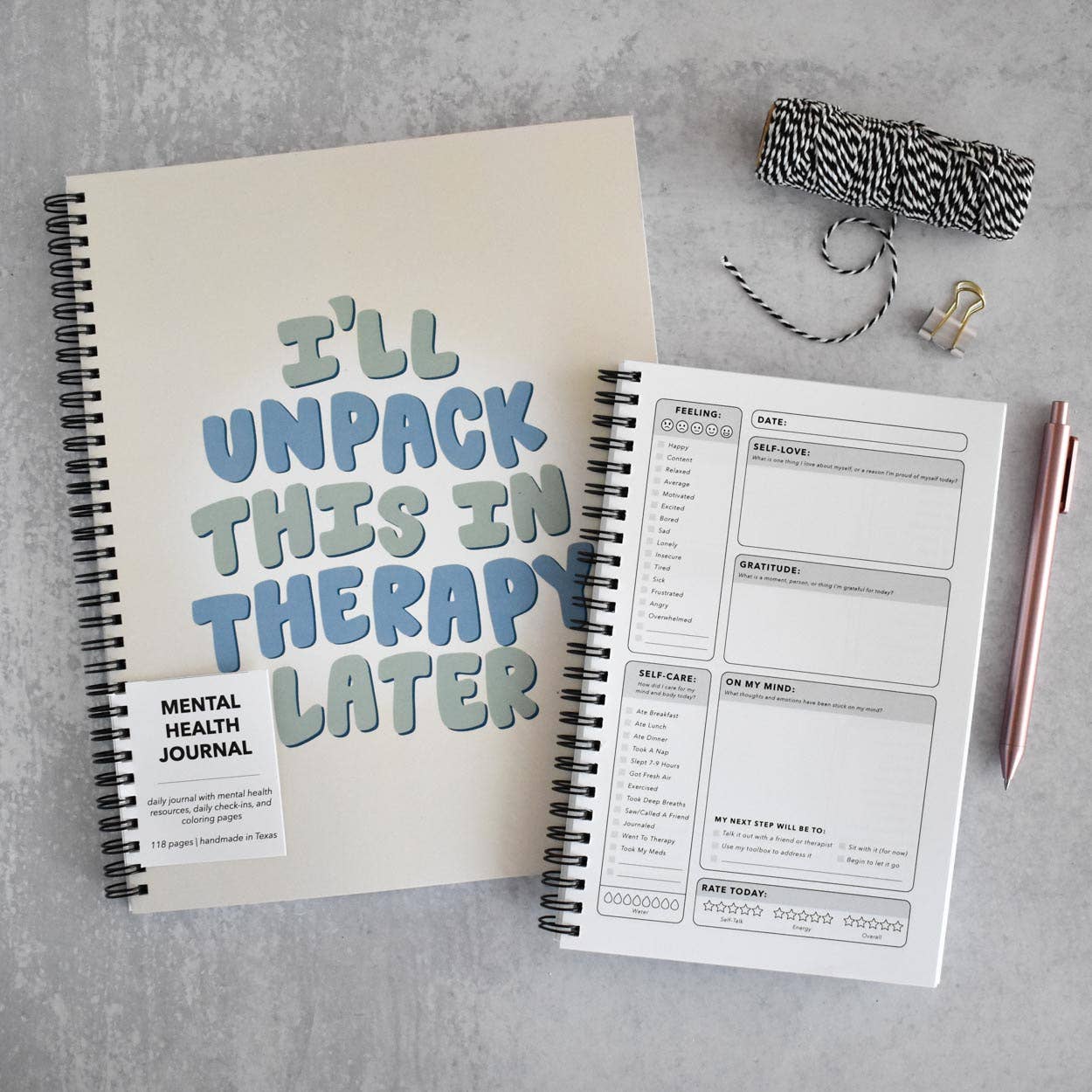 "I'll unpack this in therapy later" - Small Mental Health Journal