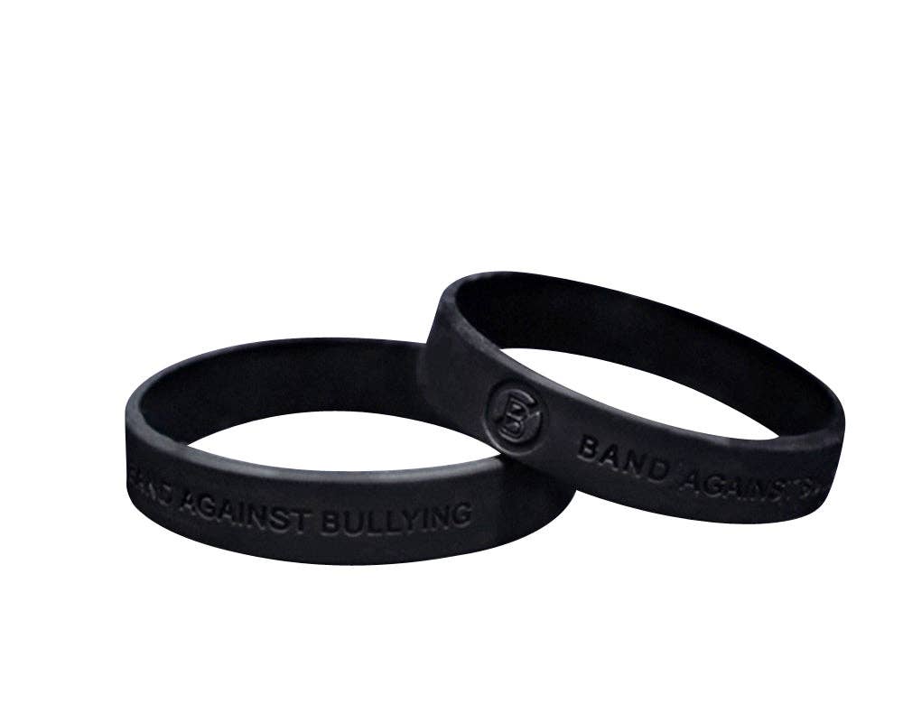 Black Band Against Bullying Silicone Bracelet