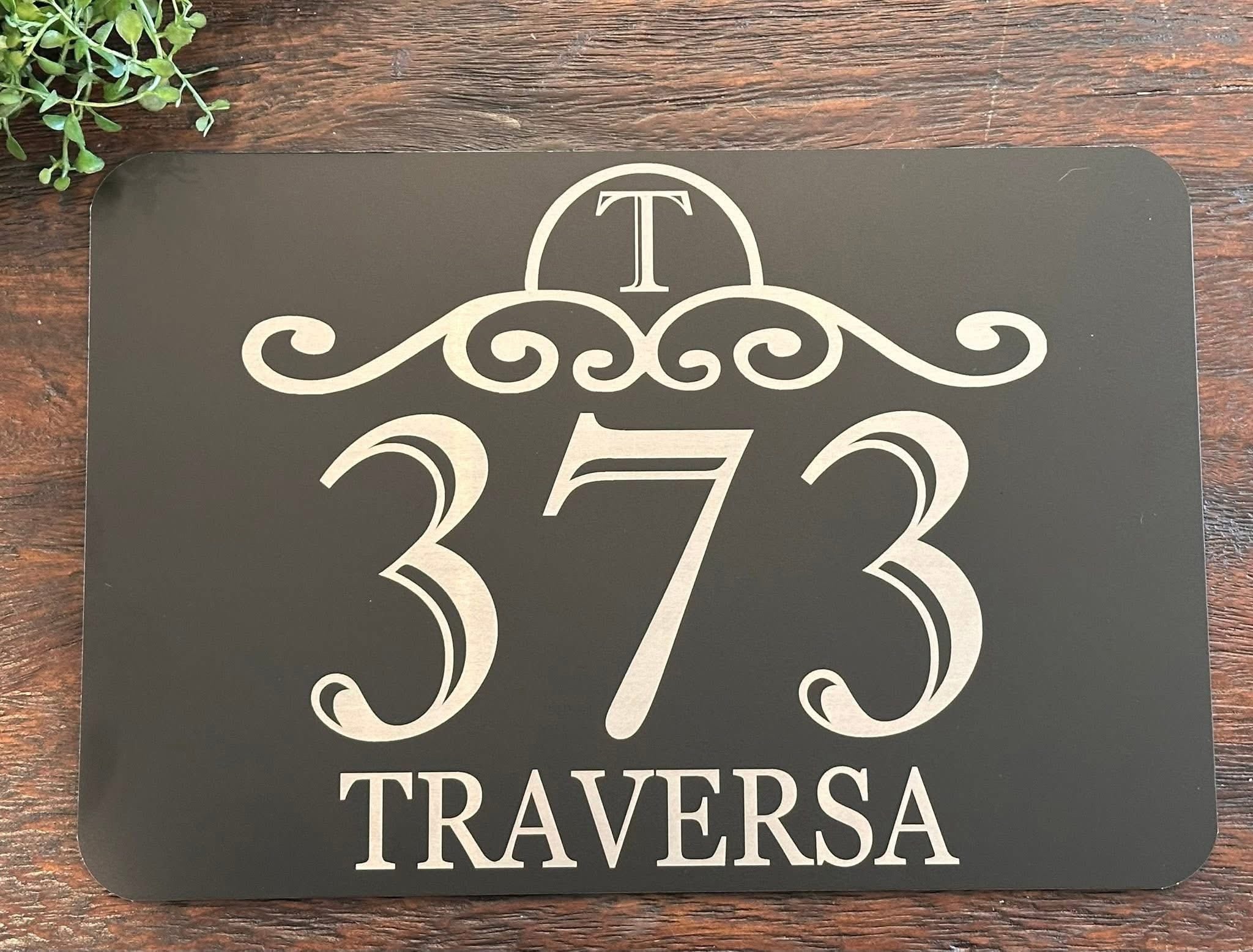 Metal Engraved House Signs