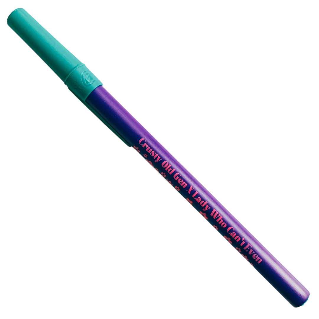 Crusty Old Gen X Lady Who Can't Even - Ballpoint Pen in Violet