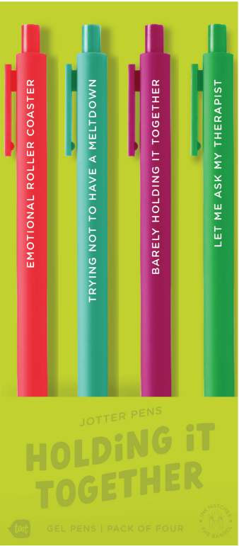 Holding It Together Jotter Pen Set 4 Pack