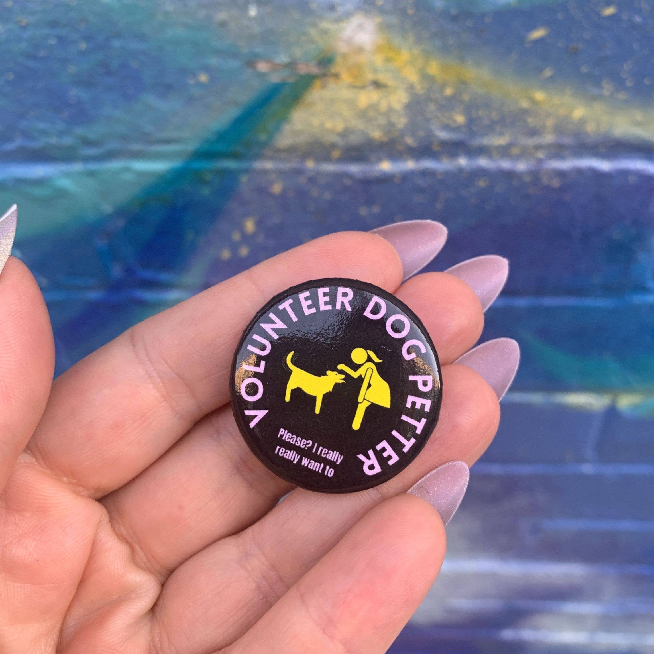 Volunteer Dog Petter 1.25" Pinback Button