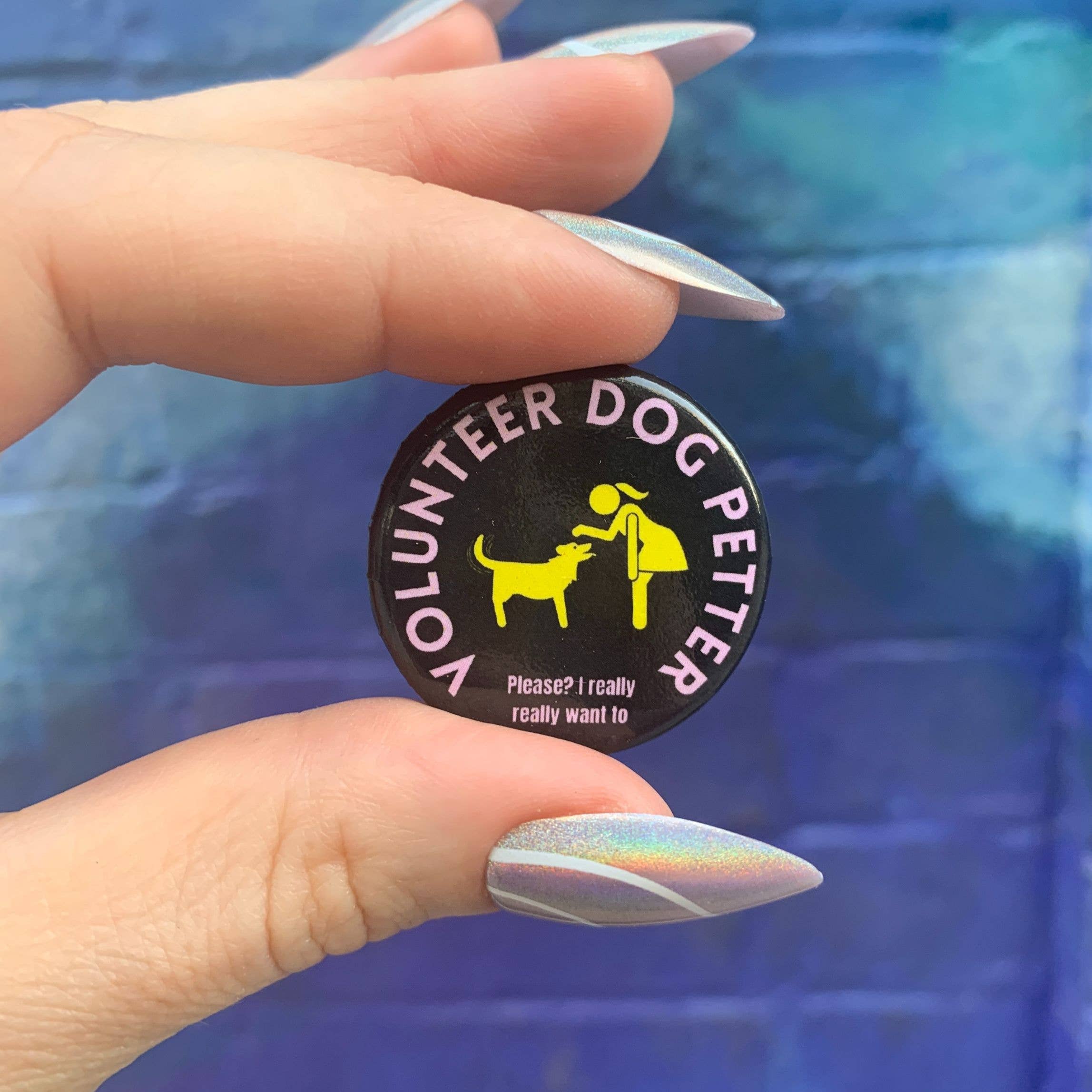 Volunteer Dog Petter 1.25" Pinback Button