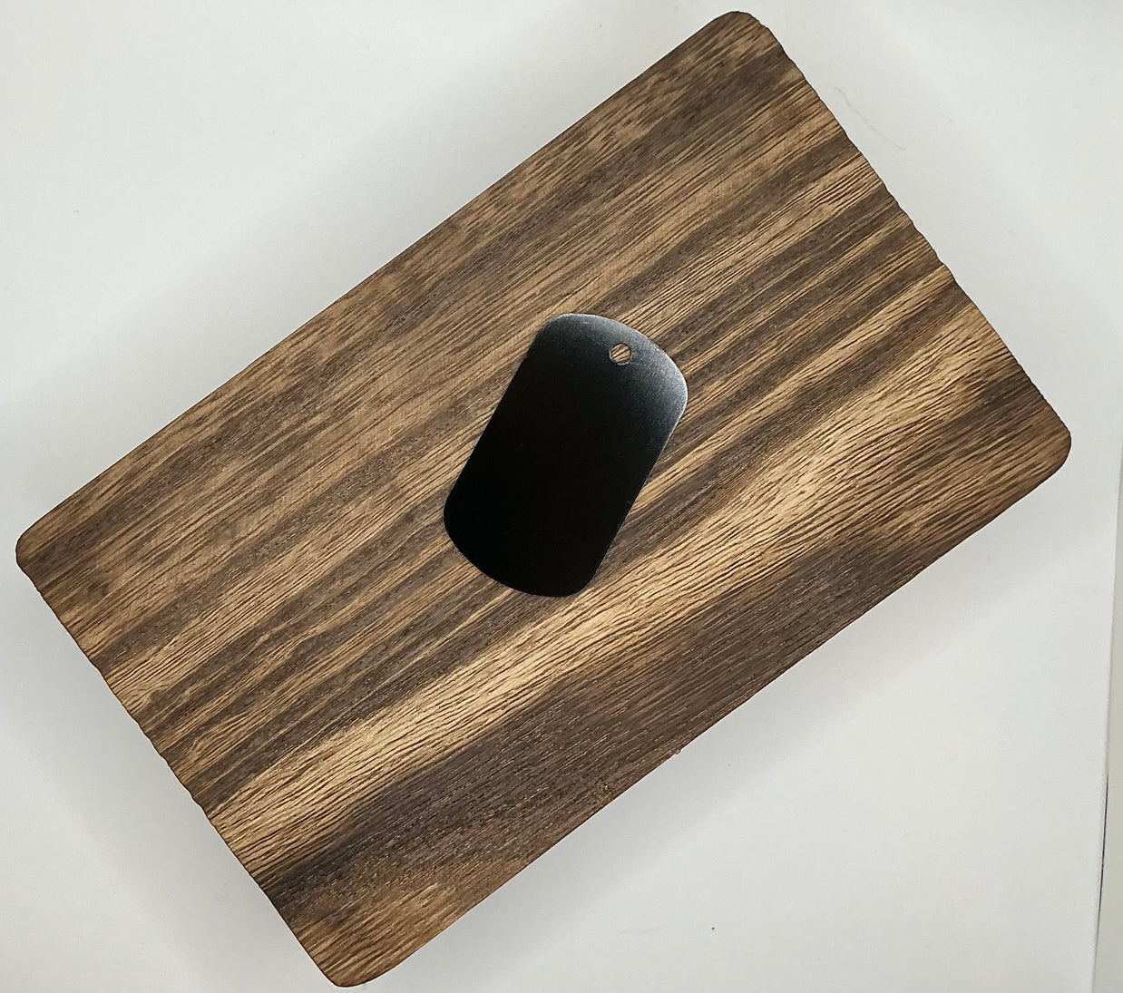 Black Anodized Aluminum Tag