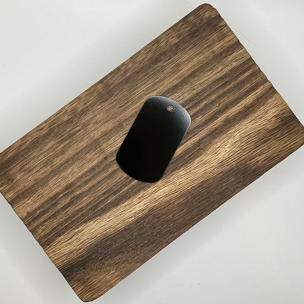 Black Anodized Aluminum Tag