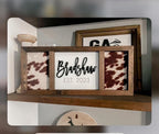 Faux Cow Print Signs