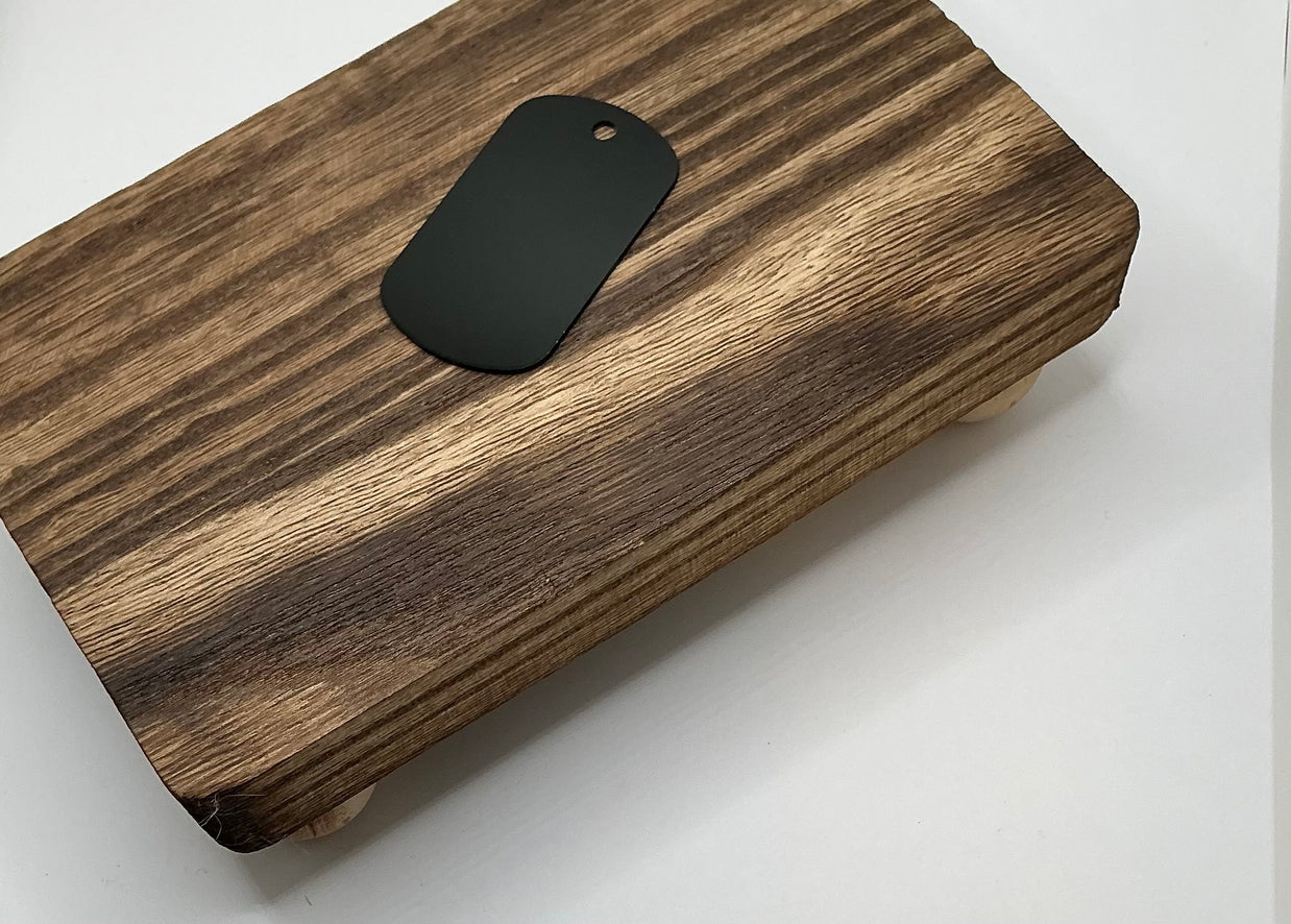 Black Anodized Aluminum Tag