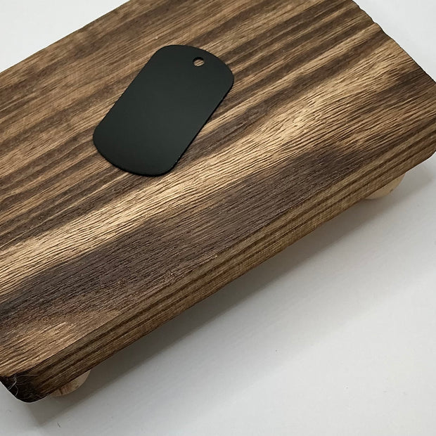 Black Anodized Aluminum Tag