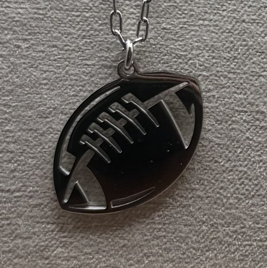 Football Pendant Necklace