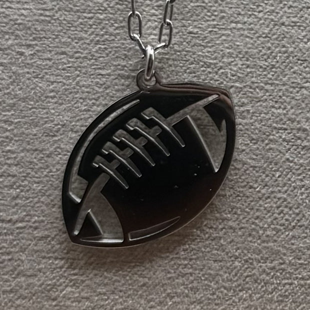 Football Pendant Necklace