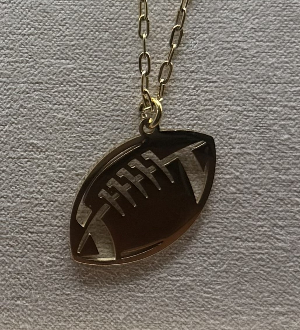 Football Pendant Necklace