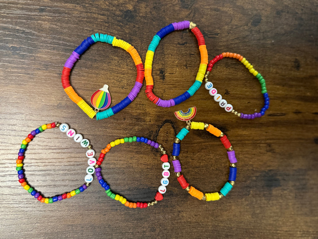 Heishi Pride Stackable Bracelets