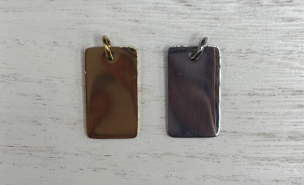 Small Rounded Rectangle Charms