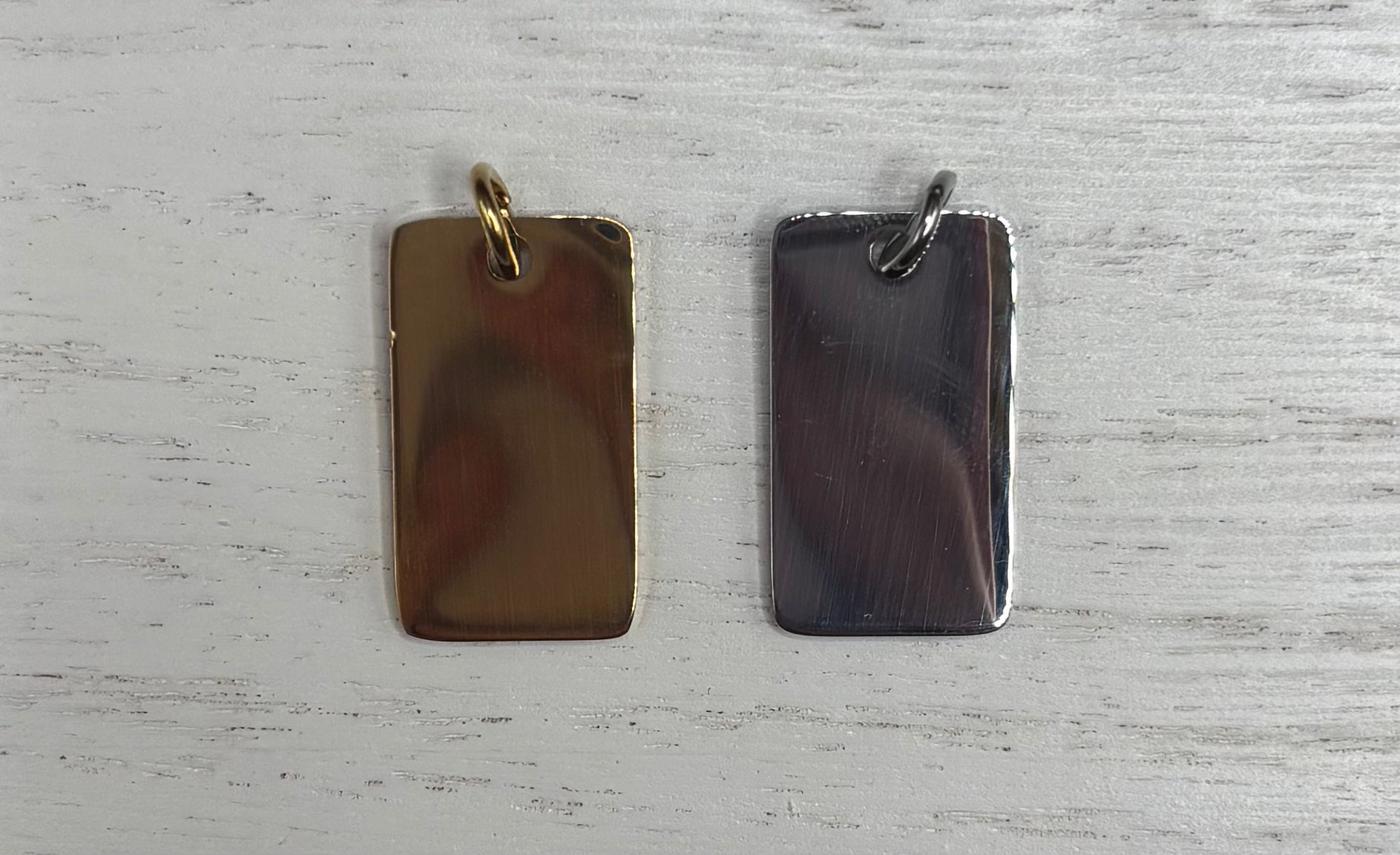 Small Rounded Rectangle Charms