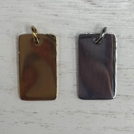 Small Rounded Rectangle Charms