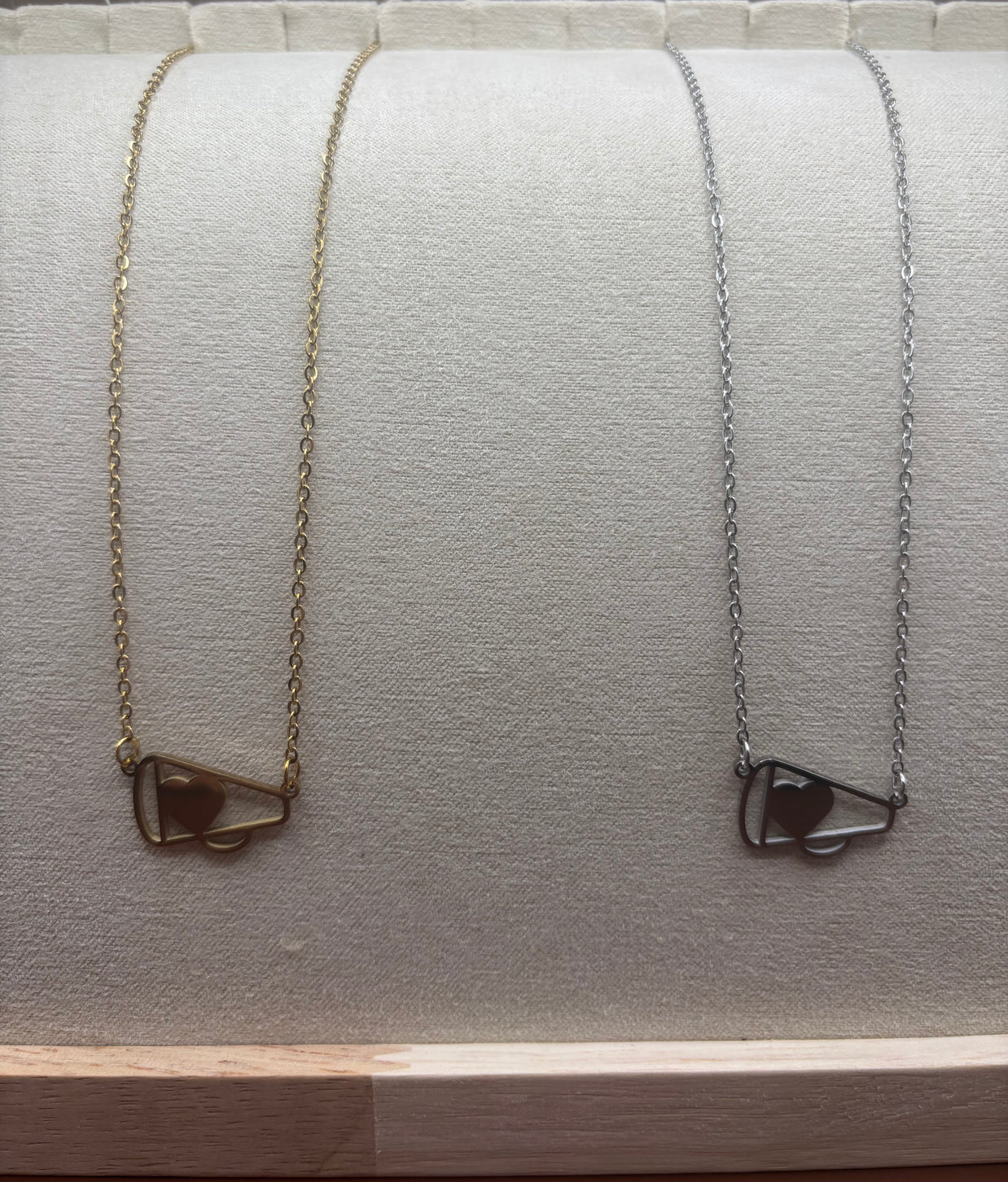Cheer Megaphone Pendant Necklace