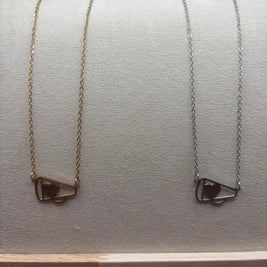 Cheer Megaphone Pendant Necklace