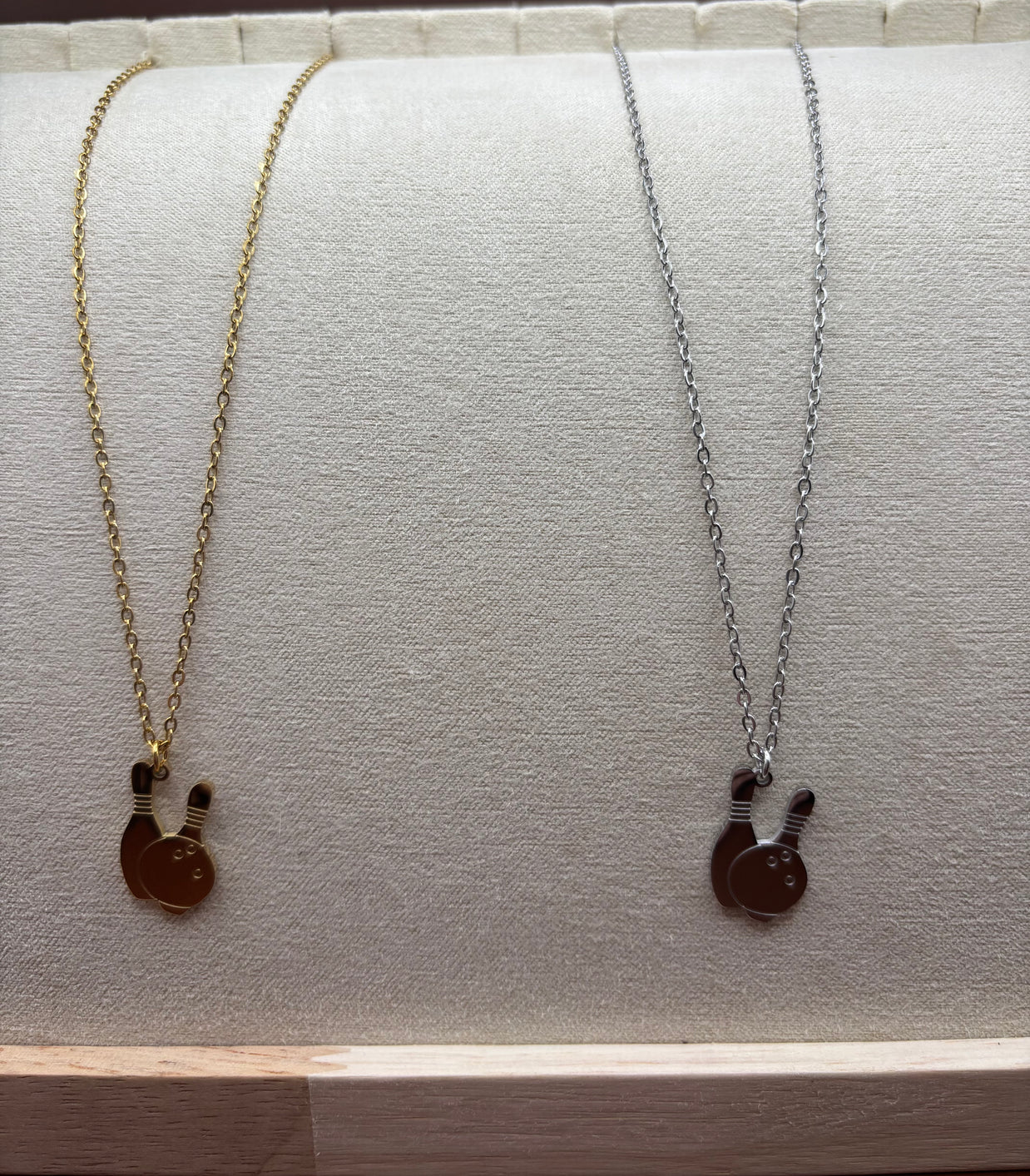 Bowling Pendant Necklace