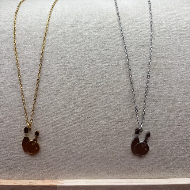 Bowling Pendant Necklace