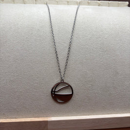 Basketball Pendant Necklace