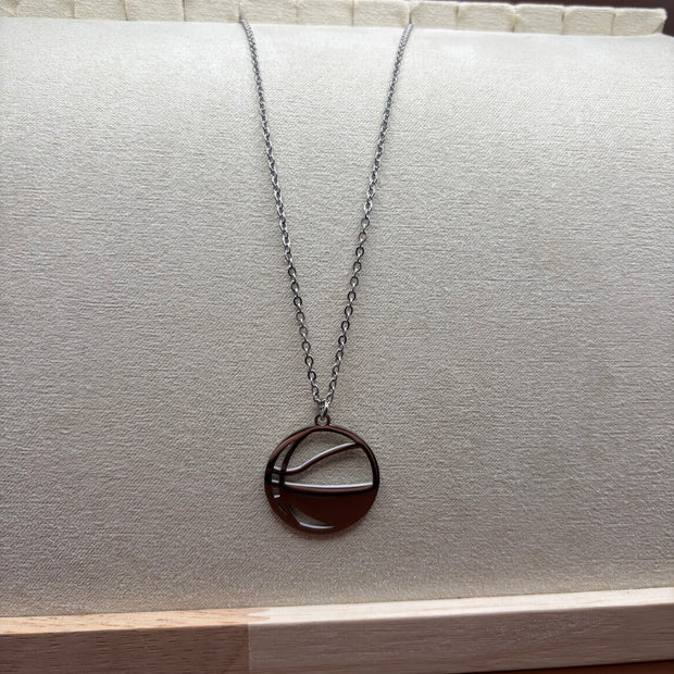 Basketball Pendant Necklace
