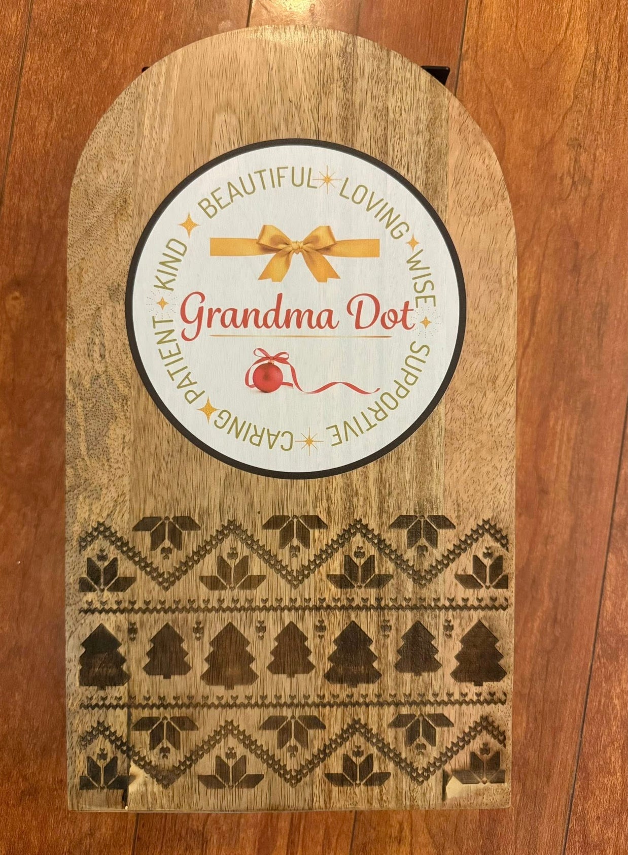 Customized Sled Christmas Decor