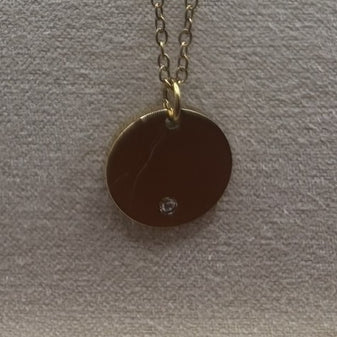 Luster Disc Necklace