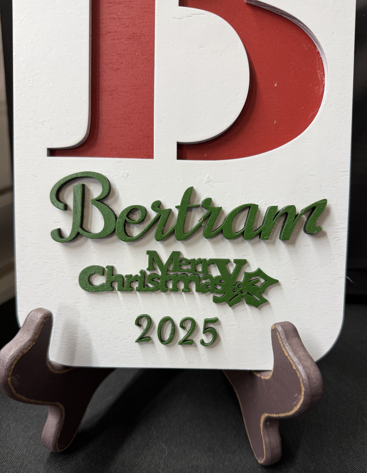 Custom Laser Cut Family Emblem Cutting Board