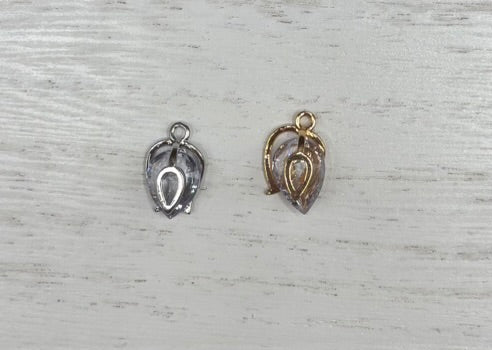 Cubic Zirconia Tulip Charm