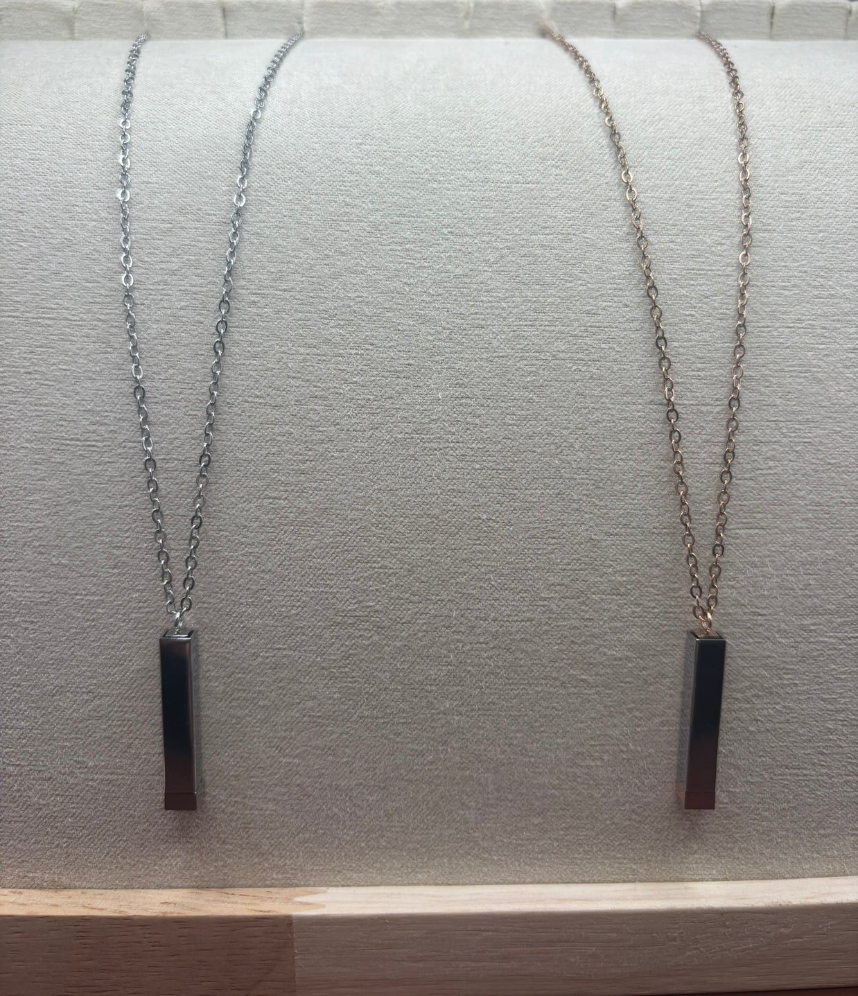 Hidden Message Bar Necklace