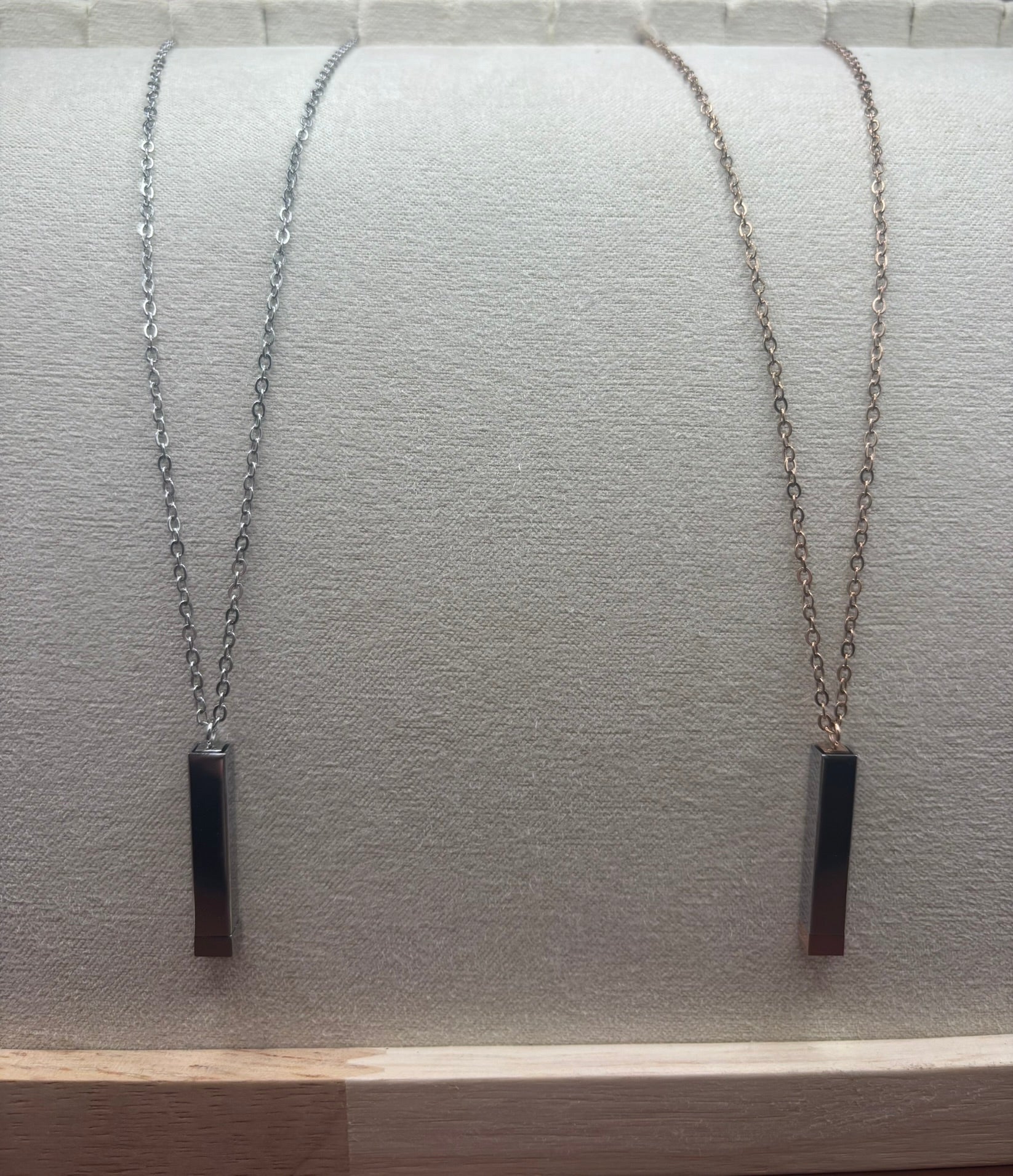 Hidden Message Bar Necklace