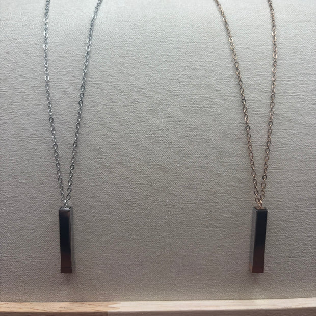 Hidden Message Bar Necklace