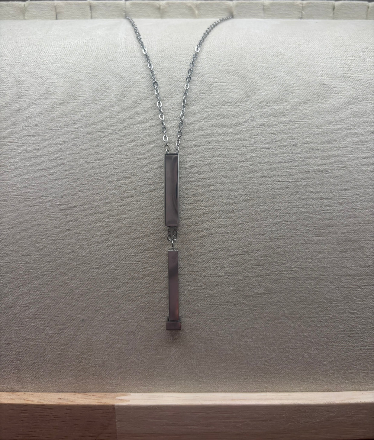 Hidden Message Bar Necklace