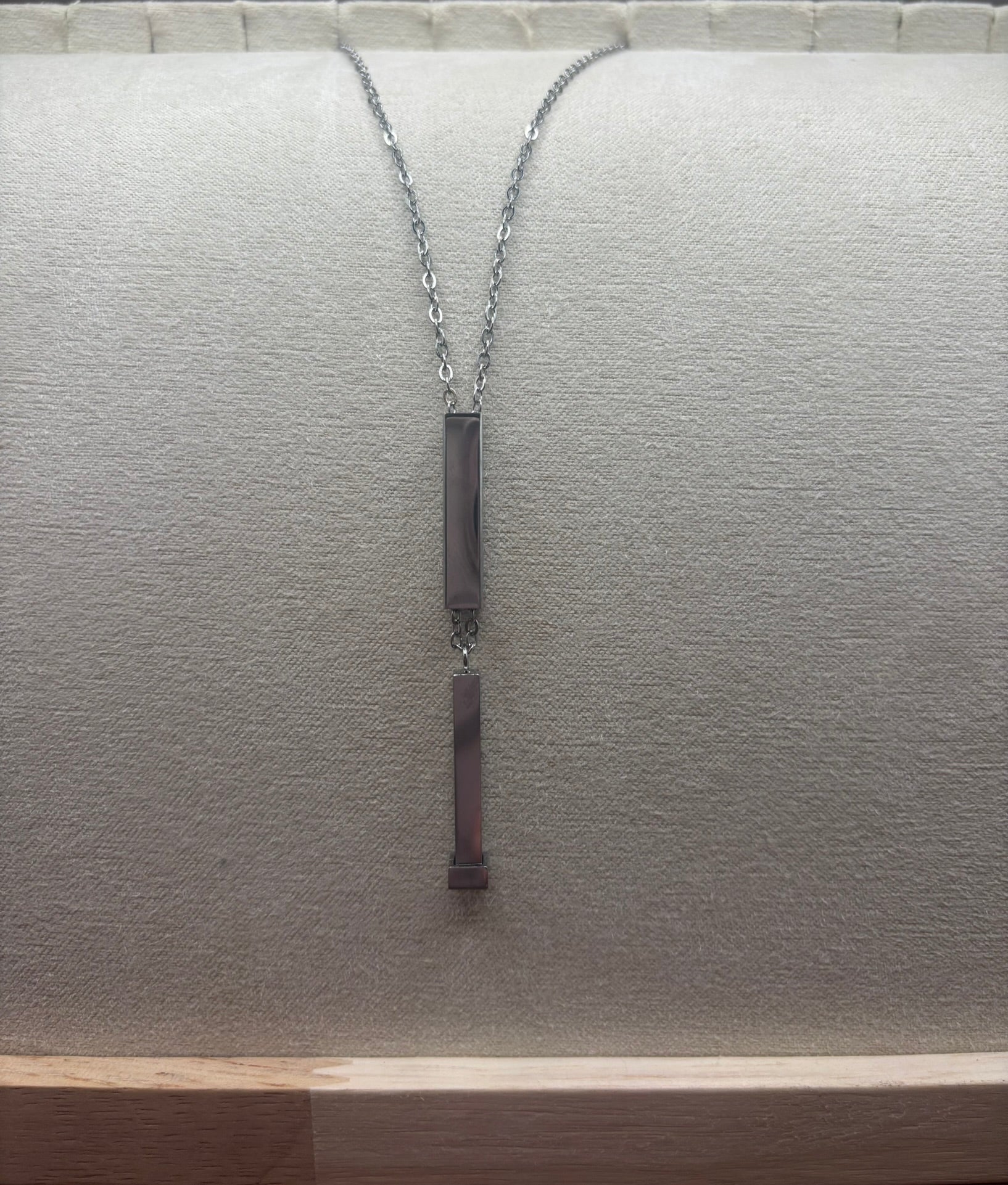 Hidden Message Bar Necklace