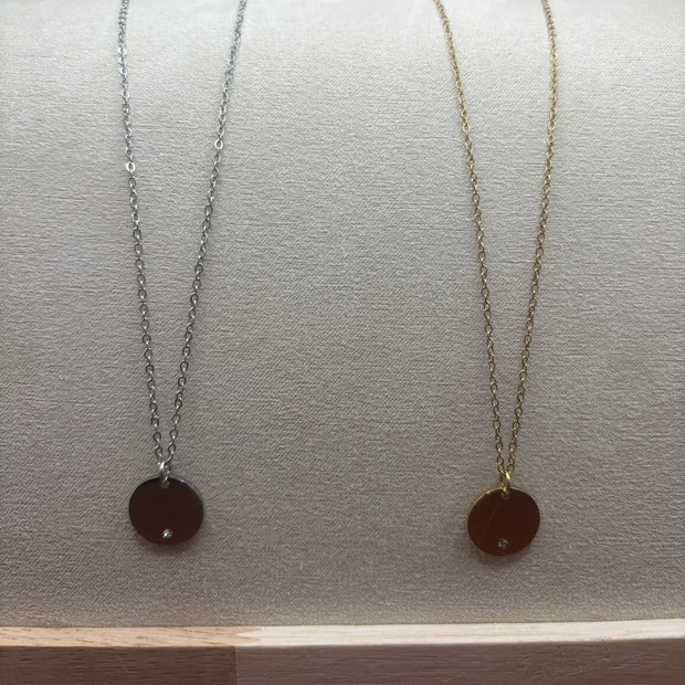 Luster Disc Necklace