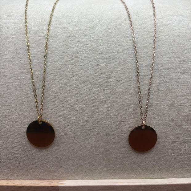 20 mm Disc Necklace