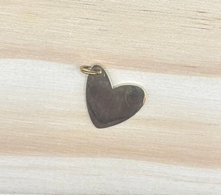 Small Angled Heart Charm