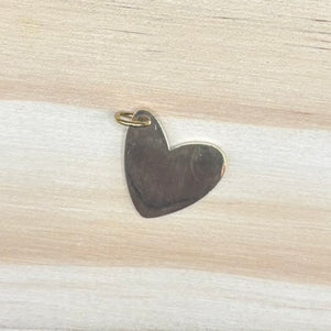 Small Angled Heart Charm