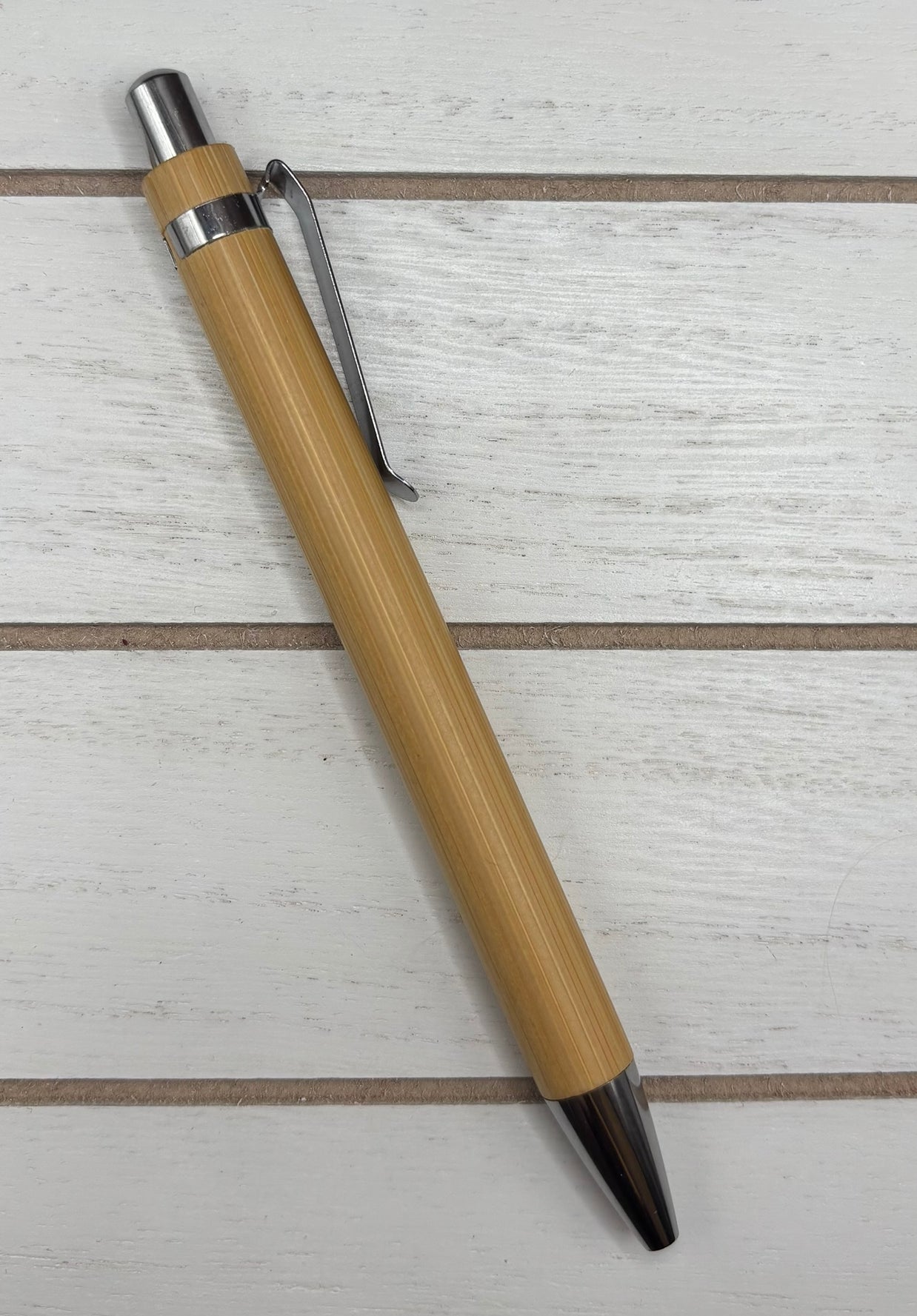 Custom laser engraved bamboo pens