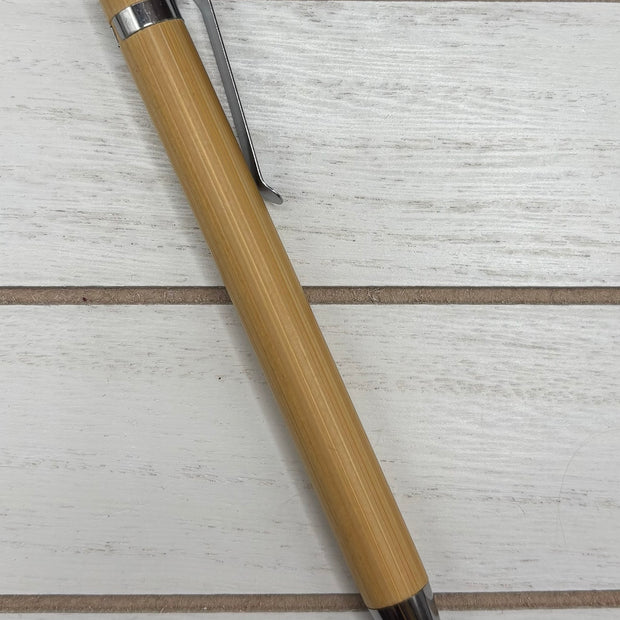Custom laser engraved bamboo pens