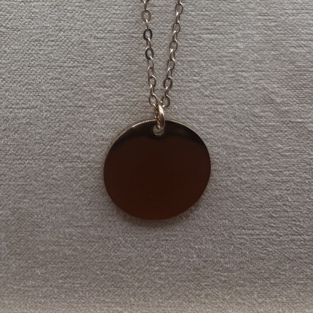 20 mm Disc Necklace