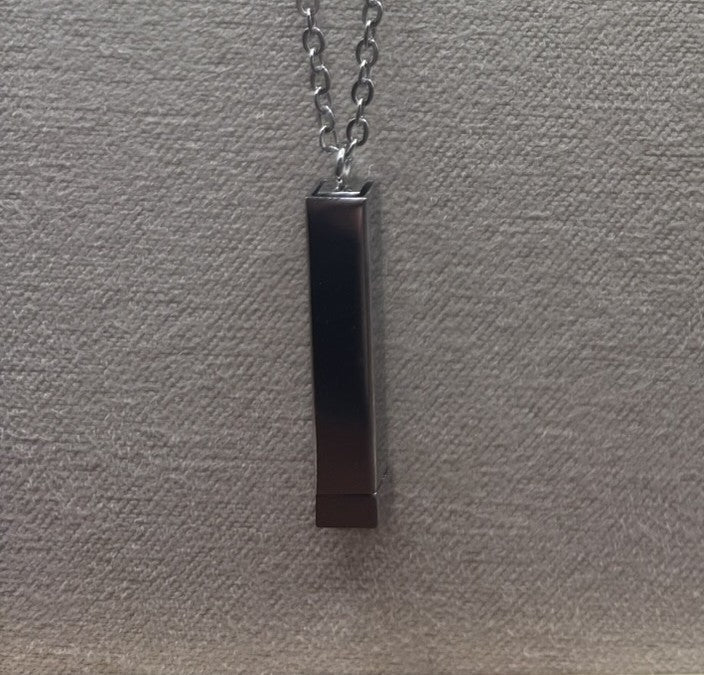 Hidden Message Bar Necklace