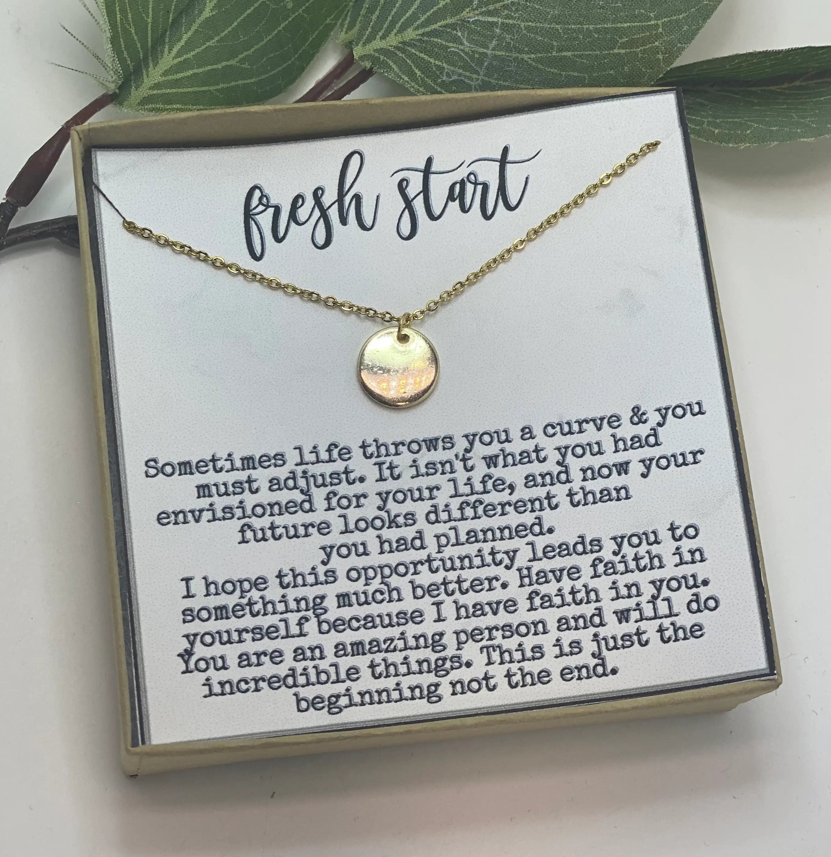 Fresh Start Necklace in Rose gold