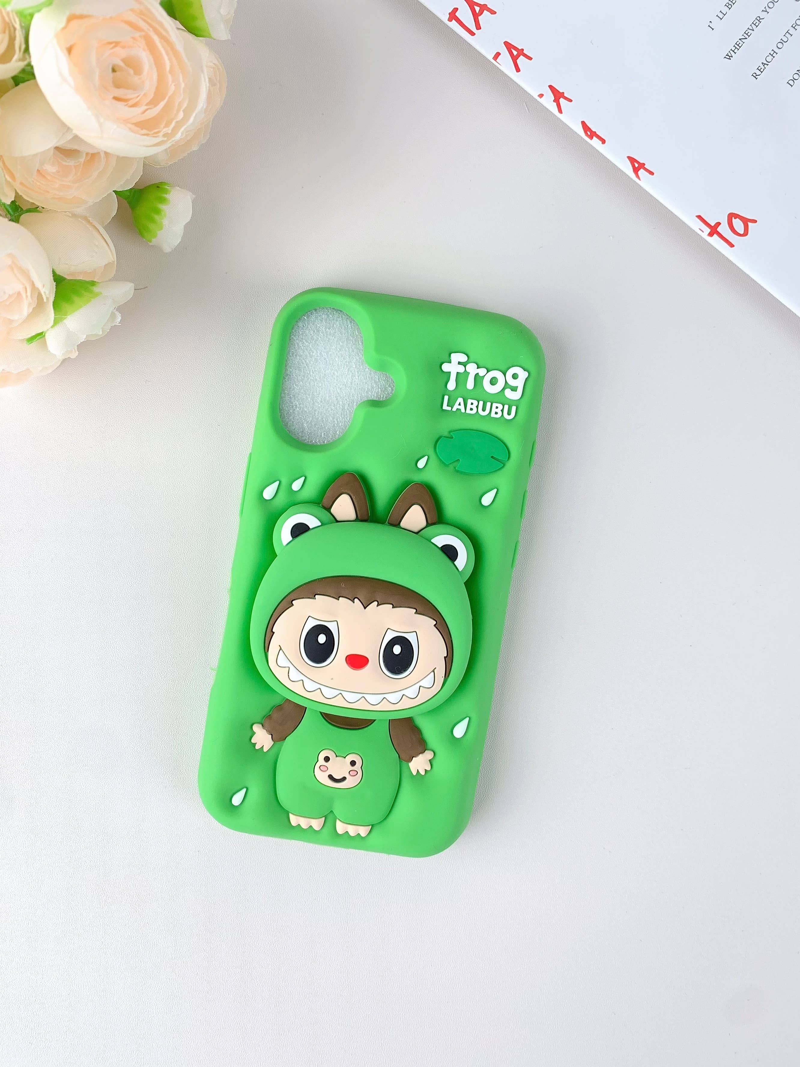 Labubu Inspired phone case iPhone 16 PRO  : Green
