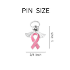 Pink Ribbon Angel Pin