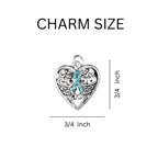 Teal Ribbon Hope Strength Courage Bracelets