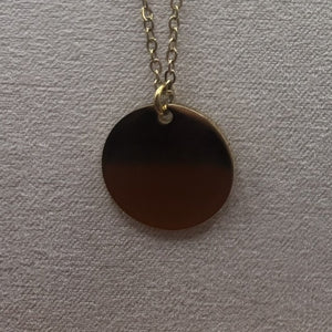 20 mm Disc Necklace